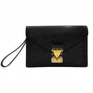 Louis Vuitton Series Dragonne Epi Noir Black Clutch Shoulder Bag